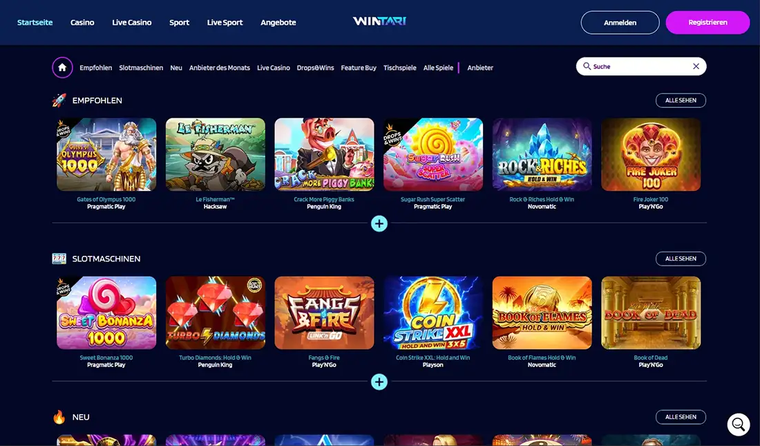 Casino Wintari Startseite